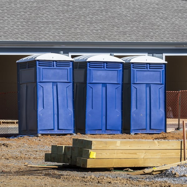 are there any restrictions on where i can place the portable toilets during my rental period in Glenwood Washington